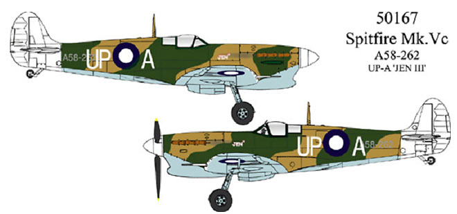 Spitfire Mk.Vc UP-A, Royal Australian Air Force, 1:72, Dragon Wings 