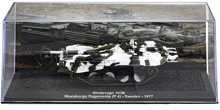 Stridsvagn 103B, Skaraborgs Reg. (P4), Swedish MBT, 1977, 1:72, Altaya 