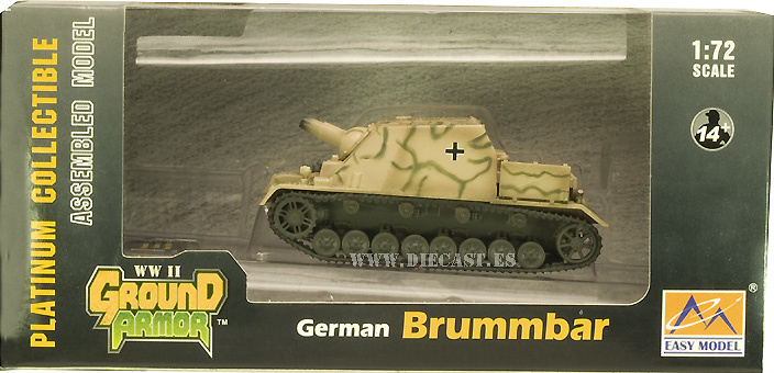 Sturmpanzer IV Brummbar, Eastern Front, 1944, 1:72, Easy Model 