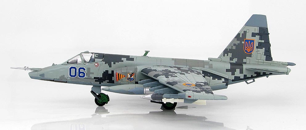 Su-25M1 Frogfoot Blue 06, 299th Aviation Brigade, Ukrainian Air Force, Nikolaev, 2014, 1:72, Hobby Master 