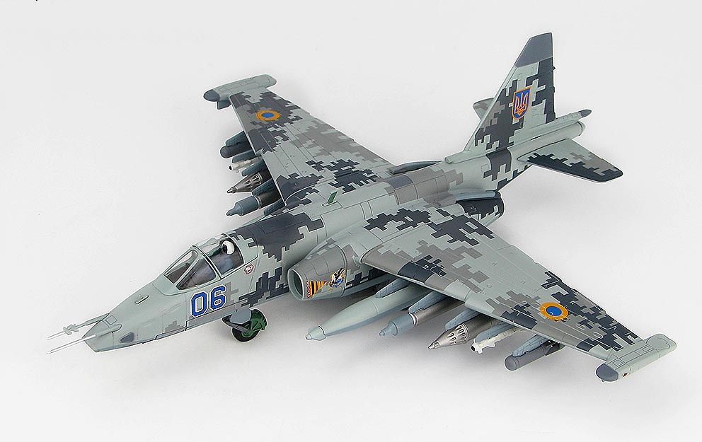 Su-25M1 Frogfoot Blue 06, 299th Aviation Brigade, Ukrainian Air Force, Nikolaev, 2014, 1:72, Hobby Master 
