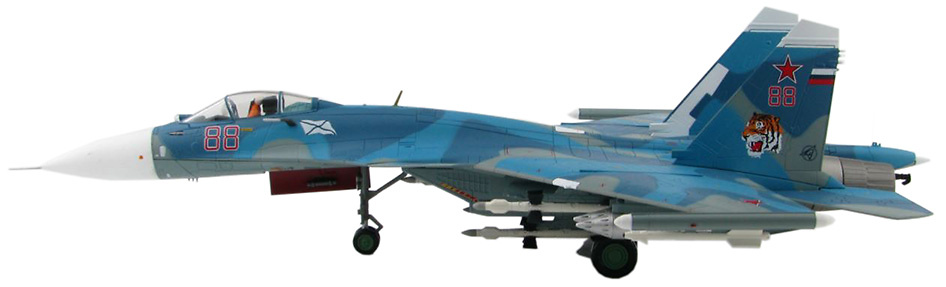 Su-33 Flanker D Bort 88, Russian aircraft carrier Admiral Kuznetsov, near Syrian coast, 2016, 1:72, Hobby Master 