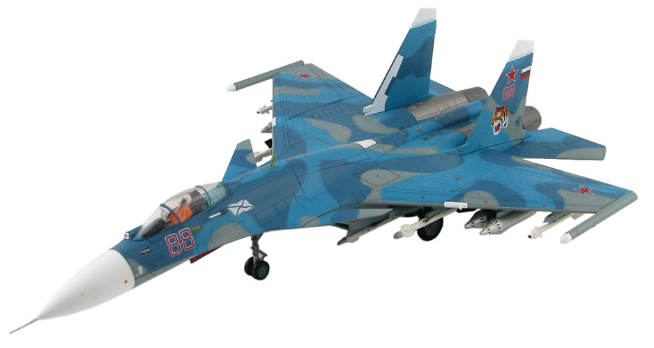 Su-33 Flanker D Bort 88, Russian aircraft carrier Admiral Kuznetsov, near Syrian coast, 2016, 1:72, Hobby Master 