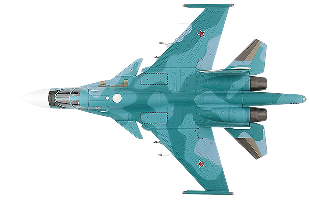 【未使用品】HOBBYMASTER SUKHOI SU-34 HA6307 Su-34 Fullback 1:72 Diecast Model - Hobby Master HM-HA6307