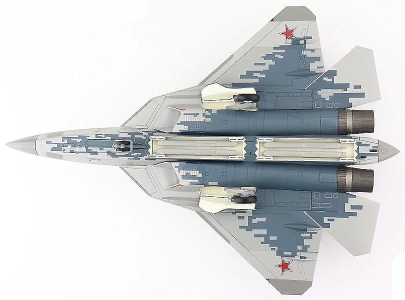 Su-57 Stealth Fighter Red 52, Russian Air Force, 2022, 1:72, Hobby Master 