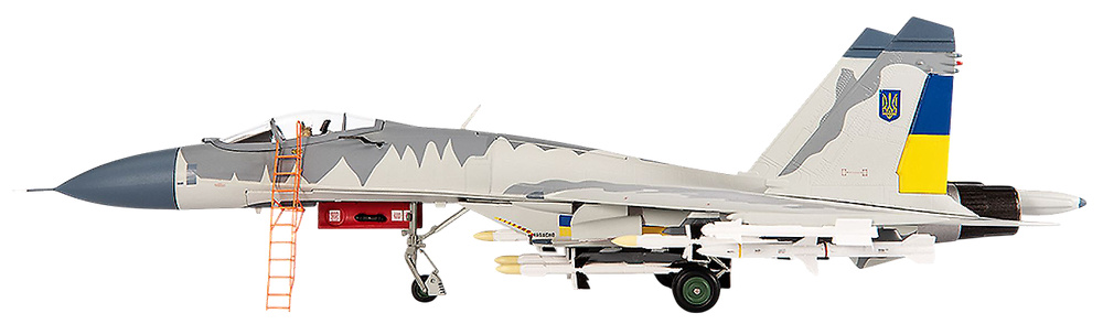 Su27 Flanker Ukrainian Air Force, 831st Brigade of the Tactical Avition, 201, 1:72, JC Wings 