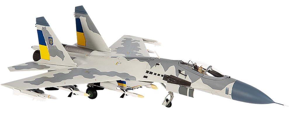 Su27 Flanker Ukrainian Air Force, 831st Brigade of the Tactical Avition, 201, 1:72, JC Wings 