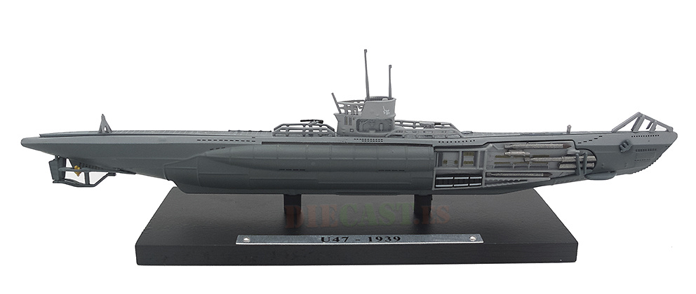 Submarine U47, Germany, World War II, 1: 350, Editions Atlas 