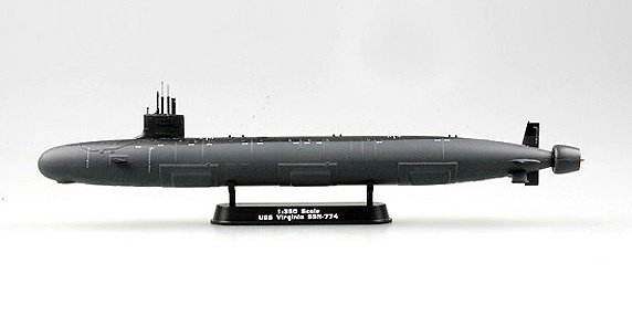 Submarine Virginia SSN-744, US Navy, 1:350, Easy Model 