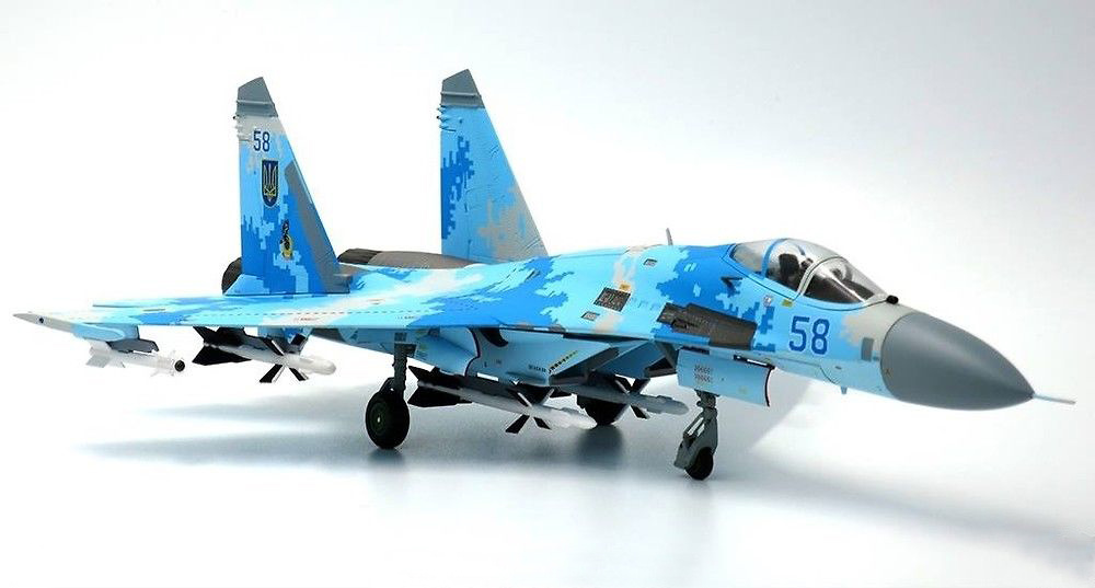 Sukhoi SU-27 Flanker, Air Forces of Ukraine, August, 2016, 1:72, JC Wings 