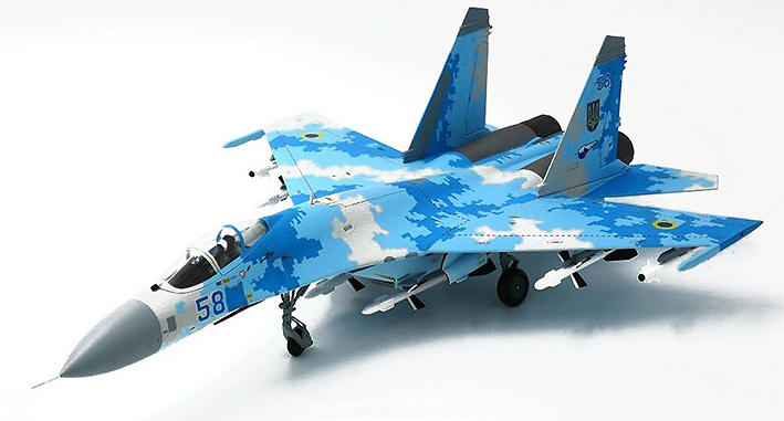 Sukhoi SU-27 Flanker, Air Forces of Ukraine, August, 2016, 1:72, JC Wings 