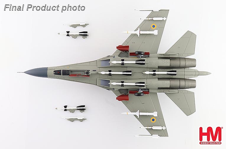 Sukhoi Su-27 Flanker-B, Ukrainian Air Force, Ukraine, 2023, 1:72, Hobby Master 