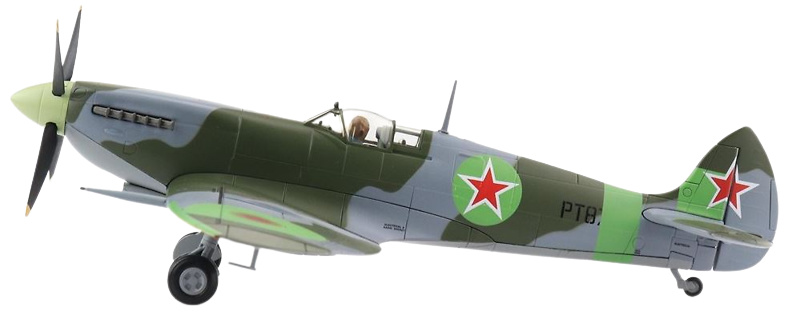 Supermarine Spitfire Mk IX, PT879 Russian Spitfire, England, 2020, 1:48, Hobby Master 