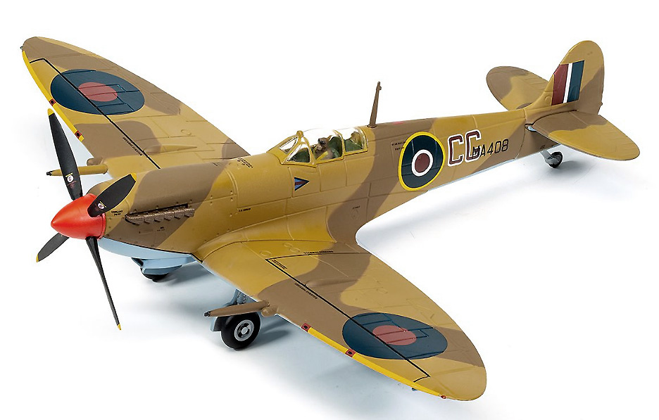 Supermarine Spitfire MkIXc, GC Colin Gray, Operation Husky, July 1943, 1:72, Corgi 