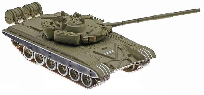 T-72, Soviet tank, 1973, 1:72, DeAgostini 