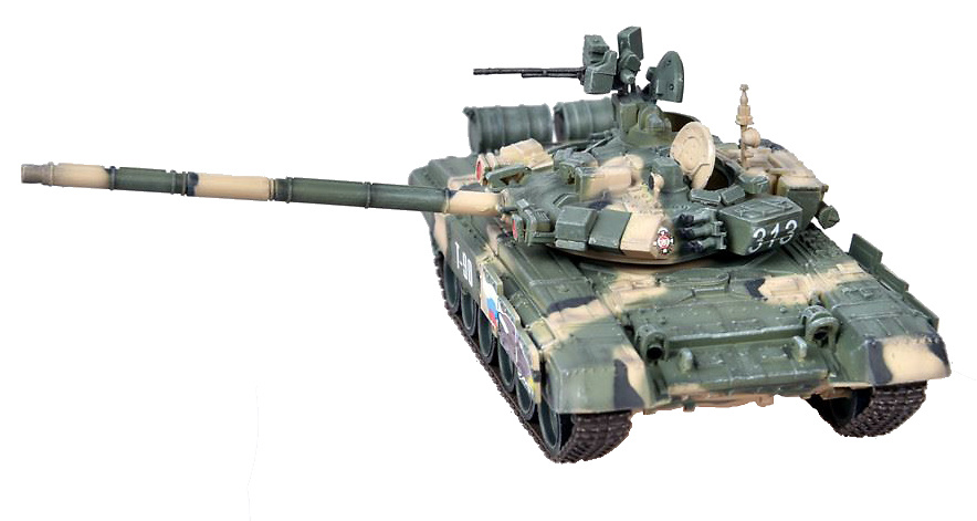 T-90 main battle tank, 38 Institute for Scientific Research and Military Tests in Kubinka, 1:72, Modelcollect 