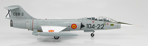TF-104G Starfighter, #104-22, Ejército del Aire, Spain, 1965-1972, 1:72, Hobby Master 
