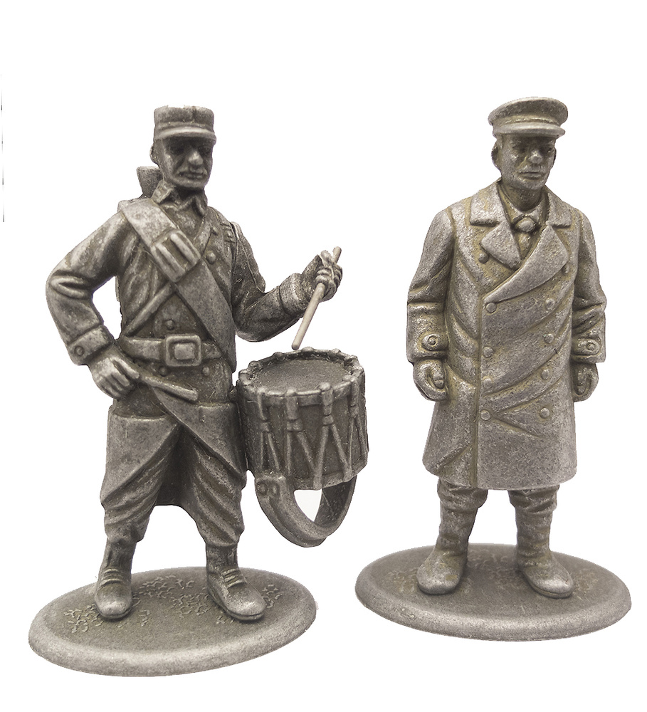 Taxi Driver and Infantry Drummer, France, 1914, 1:24, Atlas Editions 