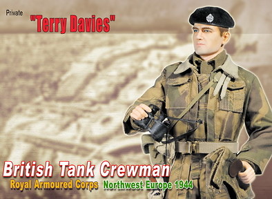 Terry Davies, British Tank Crewman, Royal Armoured Corps, Northwest Europe 1944 (Private) 