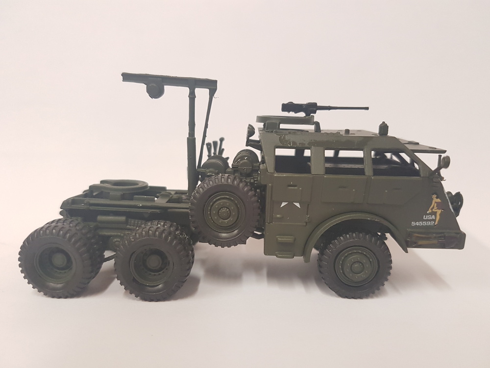 Tractor head plus trailer, military truck, Altaya 