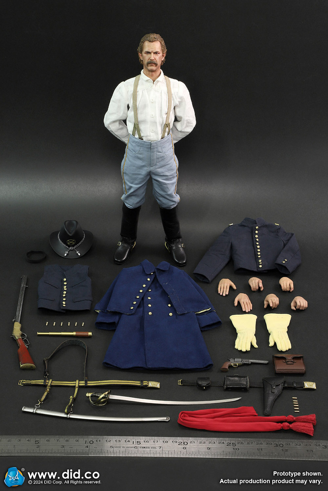 U.S. Civil War Union Army Lieutenant - John Dunbar + Civil War Brown War Horse, 1:6, Did 