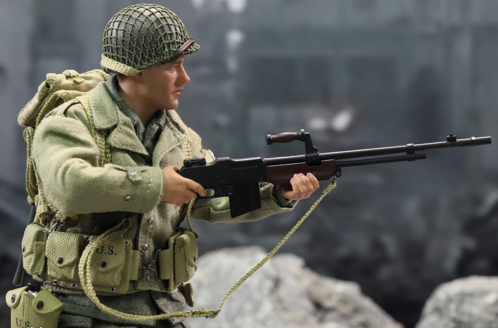 US Rangers Private reiben 