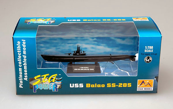 USS Balao SS-285 Submarine, 1943, 1:700, Easy Model 