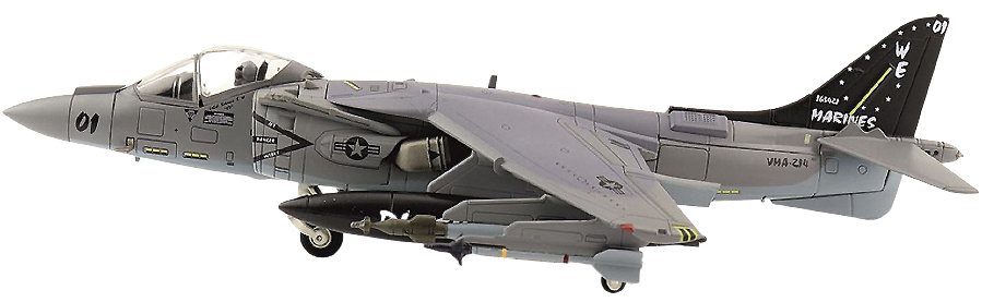 V-8B Harrier II Plus, USMC VMA-214 Black Sheep, WE01, Kandahar Airfield, Afghanistan, November 2009, 1:72, Hobby Master 