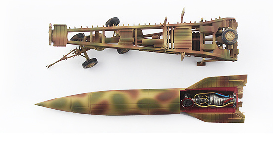 V2 rocket w / transport trailer, German Army, 1943, 1:72, PMA V2 rocket w / transport trailer, German Army, 1943, 1:72, PMA