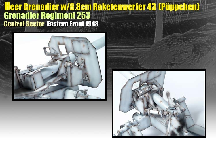 Wolfgang Knaf, Heer Grenadier with 8.8cm Raketenwerfer 43 (Puppchen), 1:6, Dragon Figures 