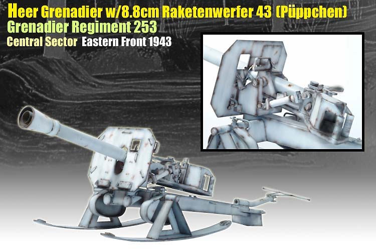 Wolfgang Knaf, Heer Grenadier with 8.8cm Raketenwerfer 43 (Puppchen), 1:6, Dragon Figures 