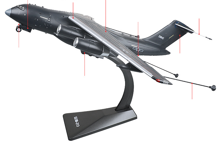 Xian Y-20, military transport, People's Liberation Army Air Force, China, 1:144, KDW 