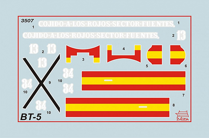 light tank BT-5, Spanish civil war, ,1:35, Zvezda 