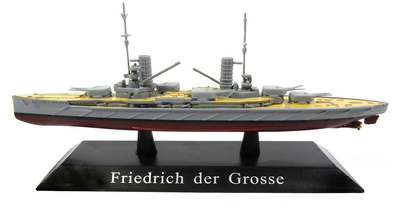Battleship SMS Friedrich der Grosse, Kaiserliche Marine, 1911, 1: 1250, DeAgostini