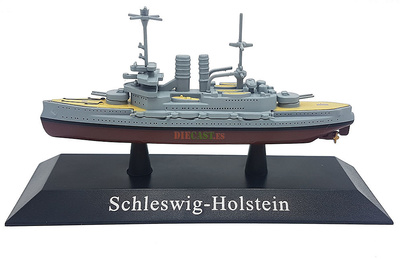 Battleship Schleswig-Holstein, Kriegsmarine, 1908, 1: 1250, DeAgostini