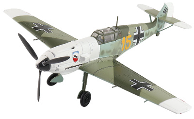 Bf109E-3 Luftwaffe "Karl Wolff" Yellow 15, France, August, 1940, 1:48, Hobby Master