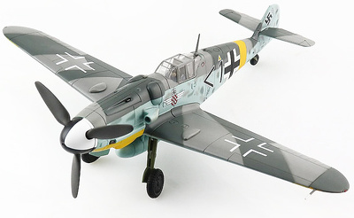 Bf109G-6 Luftwaffe " Mato Dukovac " 15. (kroat)/JG.52, Croatia AF, Crimea, April 1944, 1:48, Hobby Master