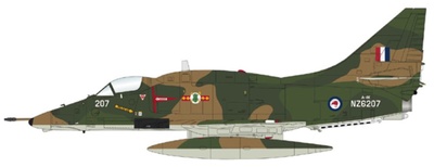 Douglas A-4K Skyhawk, RNZAF No.75 Sqn, NZ6207, New Zealand, 1:72, Hobby Master
