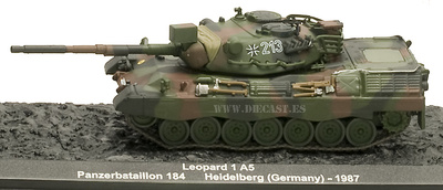Leopard 1 A5, Panzerbataillon 184, Heidelberg, 1987, 1:72, Altaya 