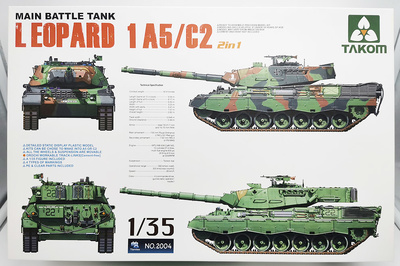 Leopard 1 A5/C2, Main Battle Tank, 1:35, Takom