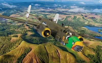 North American B-25D Mitchell, 'Red Wrath' Dobadura, New Guinea, 1944, 1:72, Corgi