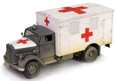 Opel Blitz Ambulance Kfz.305 3t Cargo Truck, 6 6700 A-Type, 1:32, Forces of Valor