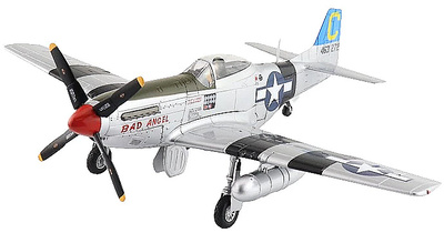 P-51D Mustang USAAF 3rd ACG, 4th FS, #44-63272 Bad Angel, Louis Curdes, Laoag, Philippines, 1945, 1:48, Hobby Master