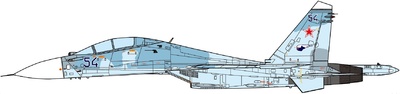 SU-30 Flanker C, Russian Air Force, 142 IAP, 1997, 1:72, JC Wings