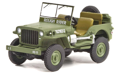 Theodore Roosevelt's Jeep Willys, US Army, WWII, Normandy, 1942, 1:64, Greenlight