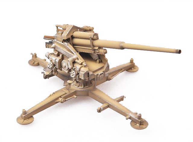 128mm Flak40 con Kreuzlafette, 1944, Alemania, 1944, 1:72, Modelcollect 