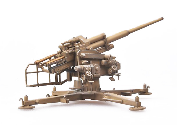 128mm Flak40 con Kreuzlafette, 1944, Alemania, 1944, 1:72, Modelcollect 