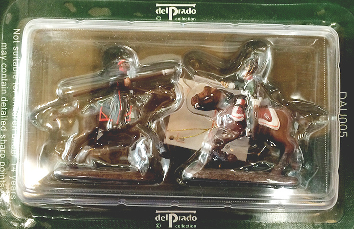 2 Soldados de caballería (lanza y espada), 1:60, Del Prado 