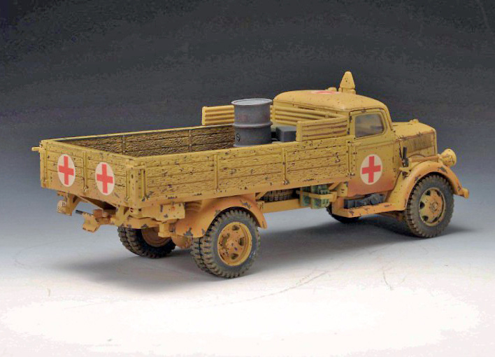 3 Ton, camión sanitario alemán, Campaña del Norte de África, 1940-43, 1:30, Thomas Gunn 