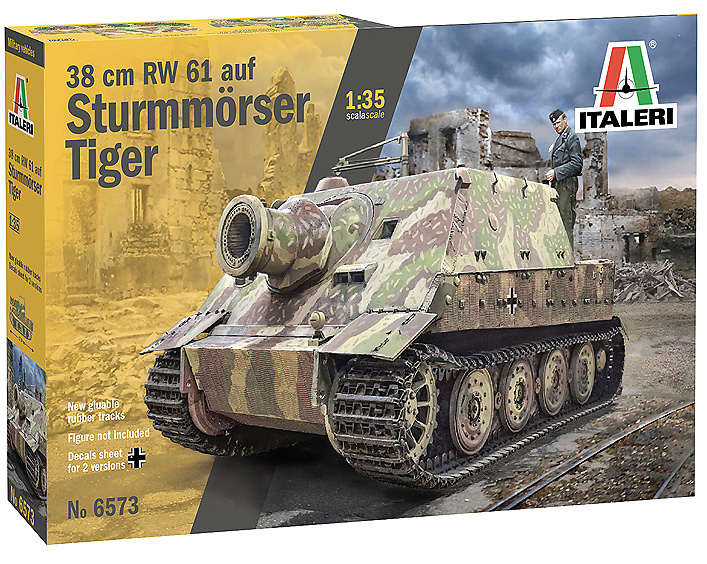 38 cm RW 61 auf Sturmmorser Tiger, ejército alemán, 2ª Guerra Mundial, 1:35, Italeri 